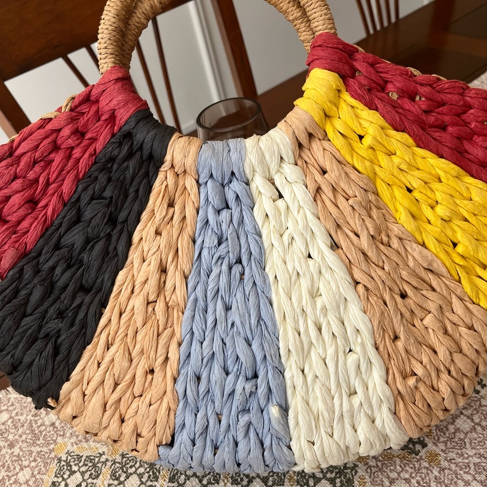 SUMMER WOVEN MULTI COLOR BAG